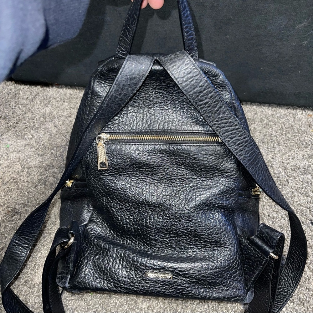 Rebecca Minkoff Black 100% Leather Julian Backpack - Picture 6 of 12